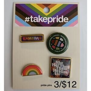 Set of 4 Pride Pins